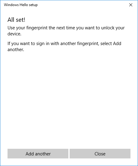 The Fingerprint Reader Is Not Connected Windows 10